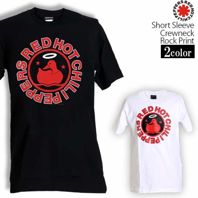 Red Hot Chili Peppers Tシャツ レッドホットチリペッパーズ レッチリ アヒル ロックTシャツ バンドTシャツ メンズ レディース  パロディ Tシャツ おもしろ ロゴ 衣装 ダンス ファッション ブラック ホワイト 黒 白 コットン 綿 100% 春夏 夏物 おしゃれ M L  XLの通販はau