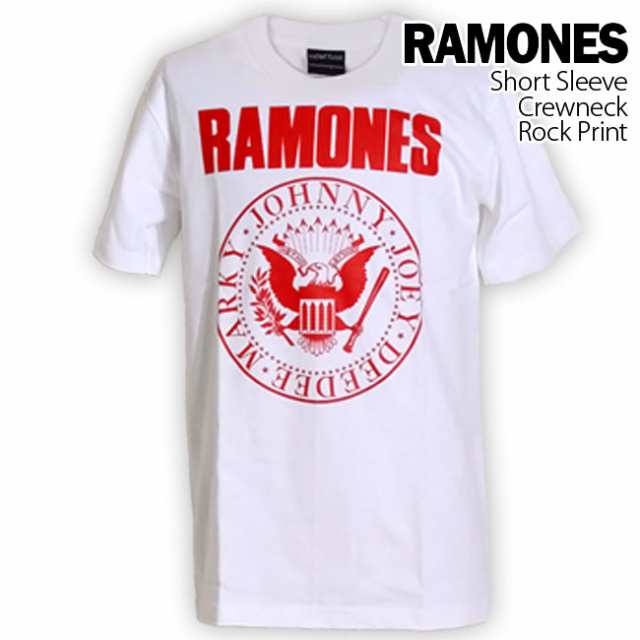 Ramones Tシャツ ラモーンズ イーグル ロゴ ロックTシャツ バンドTシャツ 半袖 メンズ レディース かっこいい バンT ロックT バンドT  ダ｜au PAY マーケット