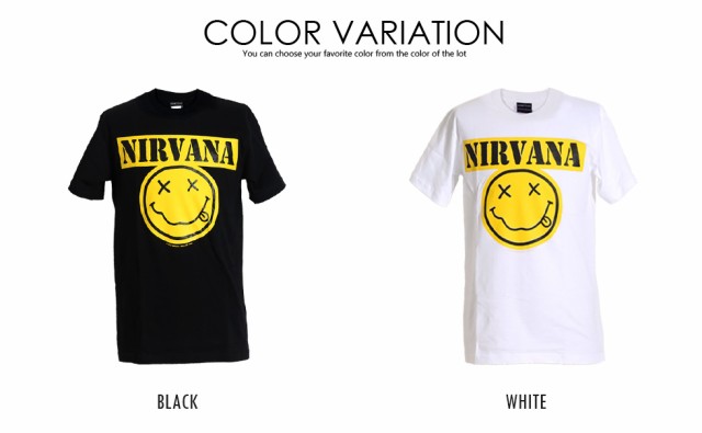 Nirvana Tシャツ ニルヴァーナ ロックTシャツ バンドTシャツ ニルバーナ ニコちゃん 半袖 メンズ レディース かっこいい バンT ロックT  ｜au PAY マーケット