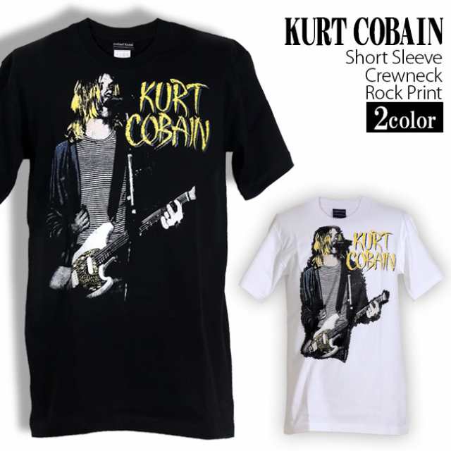 Kurt Cobain Tシャツ カートコバーン ロックTシャツ バンドTシャツ Nirvana ニルヴァーナ 半袖 メンズ レディース かっこいい  バンT ロッ｜au PAY マーケット