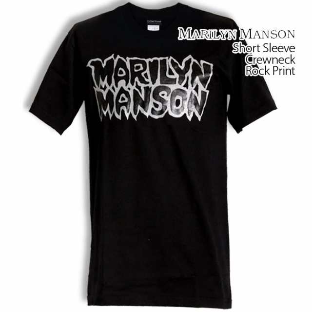 Marilyn Manson Tシャツ マリリンマンソン ロックTシャツ バンドTシャツ 半袖 メンズ レディース かっこいい バンT ロックT  バンドT ダン｜au PAY マーケット