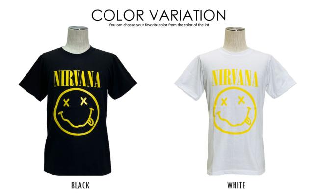 Nirvana Tシャツ ニルヴァーナ ニコちゃん Smile 半袖 ロックTシャツ
