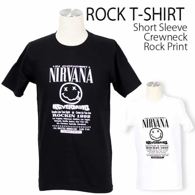 Nirvana Tシャツ ニルヴァーナ ニルバーナ ロックTシャツ バンドTシャツ 半袖 メンズ レディース かっこいい バンT ロックT バンドT  ダン｜au PAY マーケット