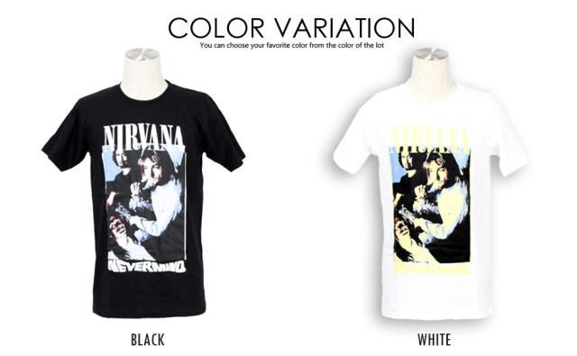NIRVANA バンドTシャツ ホワイト NIRVANA ニルヴァーナ Tシャツ バンドTシャツ ホワイト Trapper