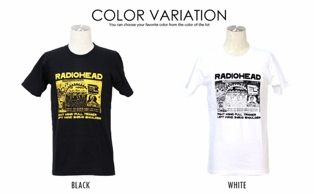 ロックTシャツ レディオヘッド Radiohead コミックロゴ 3カラー バンド