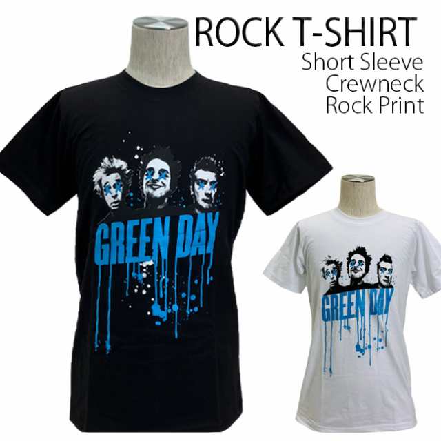 Green Day Tシャツ グリーンデイ ロックTシャツ バンドTシャツ 半袖 メンズ レディース かっこいい バンT ロックT バンドT ダンス  ロック パンク 大きいサイズ 綿 黒 白 ブラック ホワイト M L XL 2XL 春 夏 おしゃれ Tシャツ ファッションの通販はau PAY