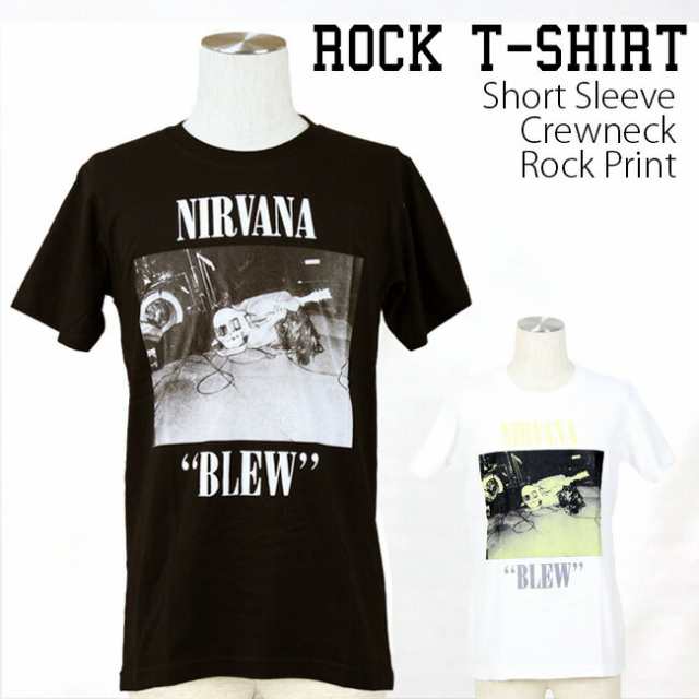 ロックTシャツ Nirvana ニルヴァーナ ニルバーナ ギター2カラー バンド