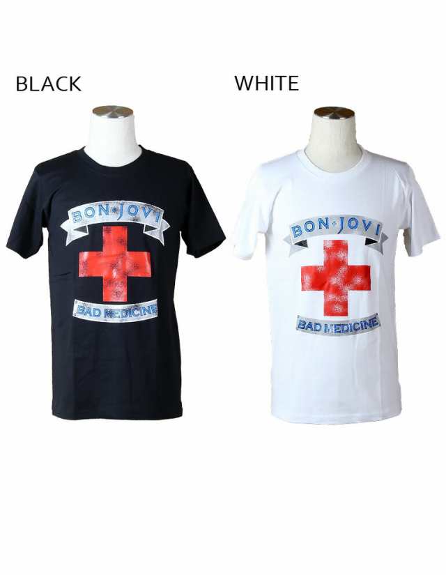 ロックtシャツ Bon Jovi ボン ジョヴィ Bad Medicine 十字架イラスト バンドtシャツ メンズ レディース パンクの通販はau Pay マーケット T Link Au Pay マーケット店