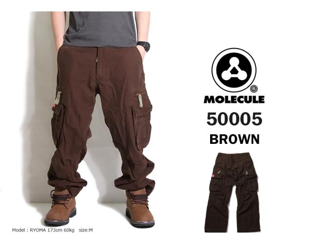 MOLECULE カーゴパンツ ワイドパンツ メンズ 50005 ルーズフィット