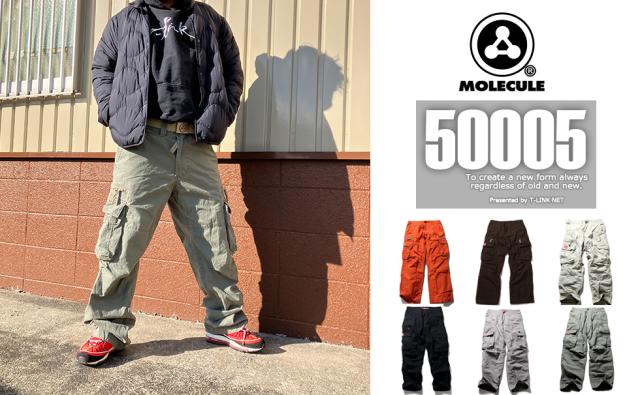 MOLECULE カーゴパンツ ワイドパンツ メンズ 50005 ルーズフィット