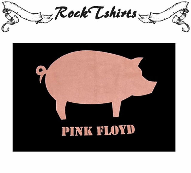 ロックTシャツ Pink Floyd ピンクフロイド 豚ロゴ バンドTシャツ