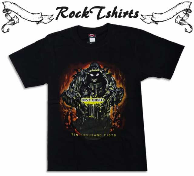 ロックtシャツ Disturbed ディスターブド Ten Thousand Fists かっこいいイラスト バンドtシャツ メンズ レディース パンクの通販はau Pay マーケット T Link Au Pay マーケット店