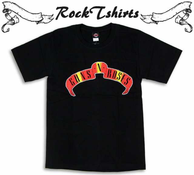 ロックtシャツ Guns N Roses ガンズ アンド ローゼズ 弾幕ロゴ バンドtシャツ メンズ レディース パンクの通販はau Pay マーケット T Link Au Pay マーケット店