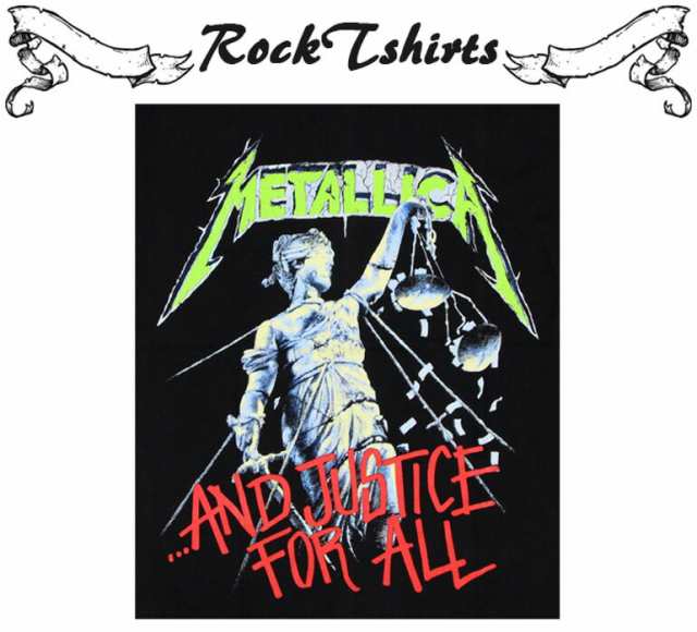 ロックtシャツ Metallica メタリカ みんなの為の正義 バンドtシャツ メンズ レディース パンク 大きいサイズの通販はau Pay マーケット T Link Au Pay マーケット店