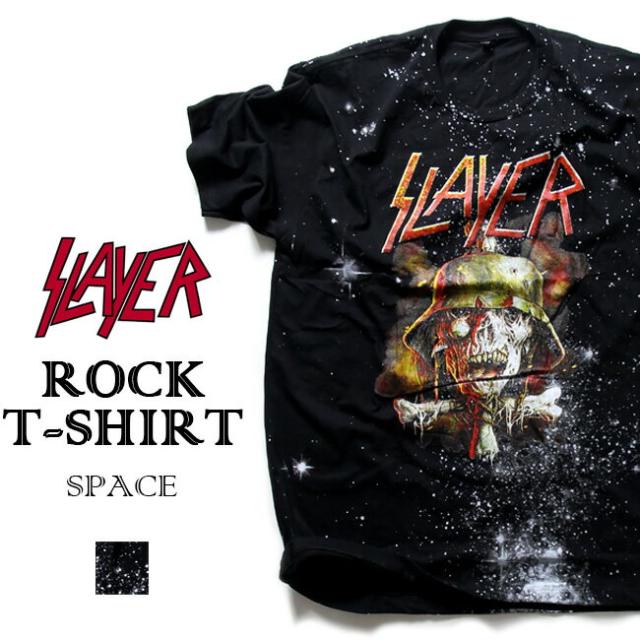 Slayer スレイヤー スペースデザイン ロックtシャツ バンドtシャツ メンズ レディース パンク ロックファッション の通販はau Pay マーケット T Link Au Pay マーケット店