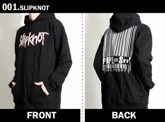 ロックパーカー Slipknot 白文字ロゴ イラスト スリップノット フード付 バンドtシャツ 大きいサイズの通販はau Pay マーケット T Link Au Pay マーケット店