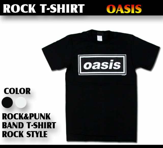 ロックtシャツ Oasis オアシス シンプルロゴ バンドtシャツ メンズ レディース パンクの通販はau Pay マーケット T Link Au Pay マーケット店