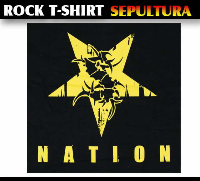 ロックtシャツ Sepultura セパルチュラ 逆五芒星イラスト バンドtシャツ メンズ レディース パンクの通販はau Pay マーケット T Link Au Pay マーケット店