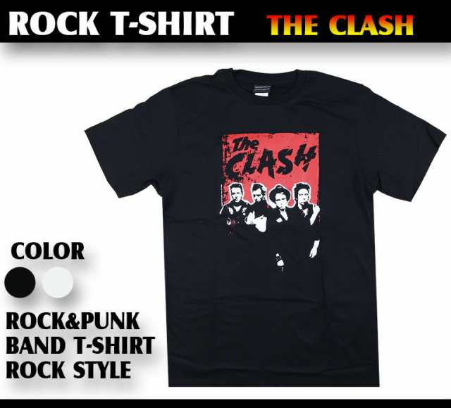 ロックTシャツ The CLASH ザ クラッシュ メンバーロゴ バンドTシャツ