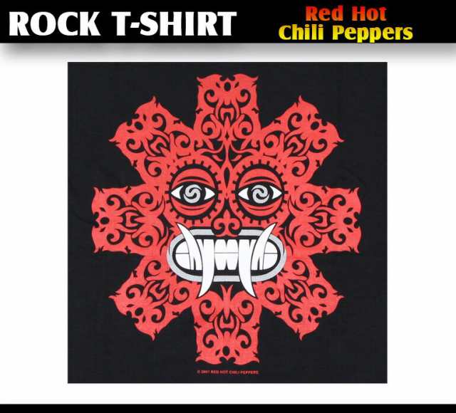 ロックTシャツ Red Hot Chili Peppers レッド ホット チリ ペッパーズ 顔イラスト バンドTシャツ メンズ レディース  パンク｜au PAY マーケット