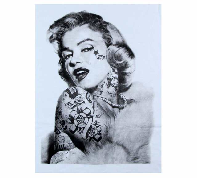 Marilyn Monroe グラフィック Tシャツ マリリン モンロー タトゥーマリリン ロックTシャツ バンドTシャツ メンズ レディース  ロックT バ｜au PAY マーケット