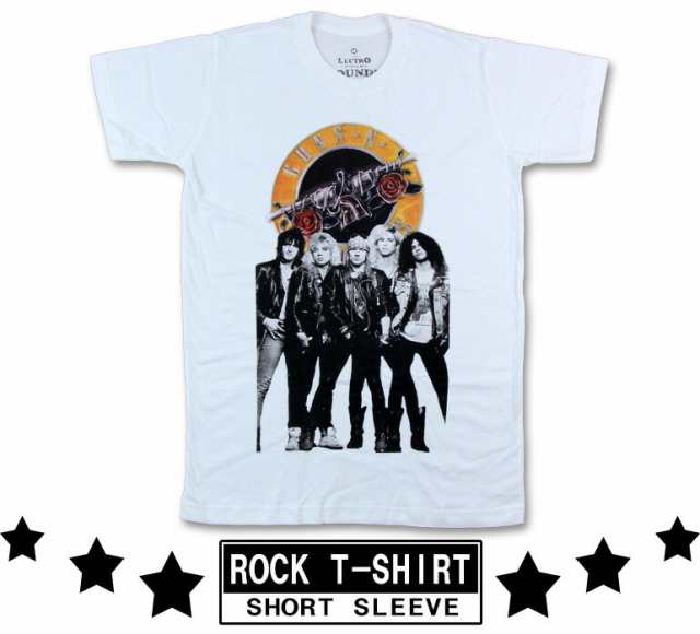 ロックtシャツ Guns N Roses ガンズ アンド ローゼズ メンバーイラスト バンドtシャツ メンズ レディース パンクの通販はau Pay マーケット T Link Au Pay マーケット店