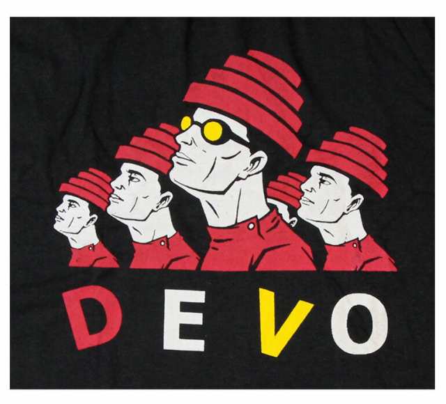 ロックTシャツ Devo ディーヴォ メンバーイラスト バンドTシャツ