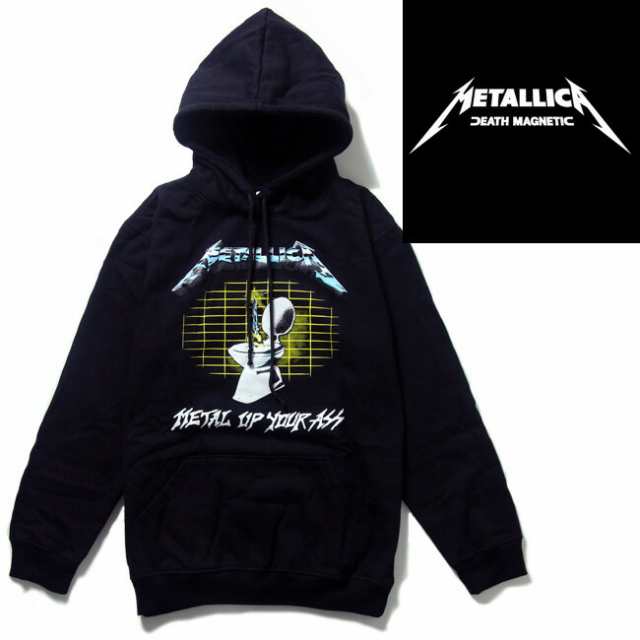 フード付きロックパーカー Metallica メタリカ メンズ 黒 プルオーバーパーカー フード付 Rock バンドtシャツ パンク 大きいサイズの通販はau Pay マーケット T Link Au Pay マーケット店