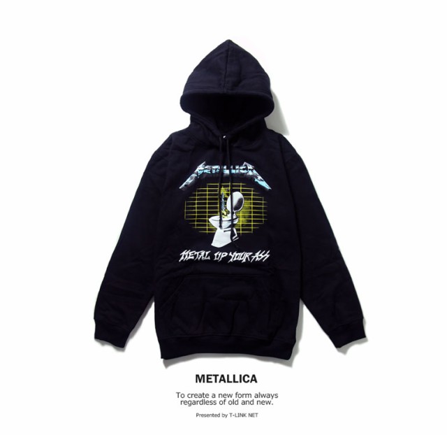 フード付きロックパーカー Metallica メタリカ メンズ 黒 プルオーバーパーカー フード付 Rock バンドtシャツ パンク 大きいサイズの通販はau Pay マーケット T Link Au Pay マーケット店