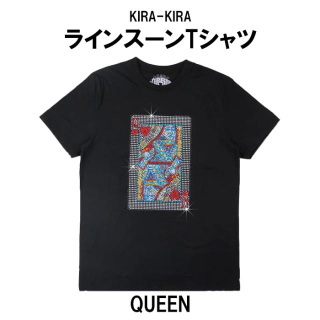 ラインストーン デザインTシャツ 6種類 半袖 バンドTシャツ トランプ 