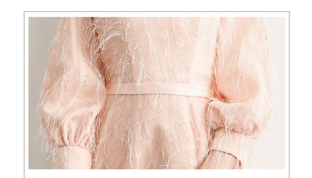 春新作 パーティドレス ワンピ ミディアムドレス ミドル丈 長袖 ピンク