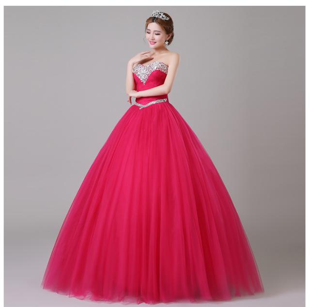 カラードレス パーティドレス ロングドレス ワンピ チュールスカート