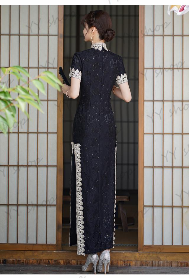 高品質 チャイナドレス パーティドレス ロングドレス チャイナ服