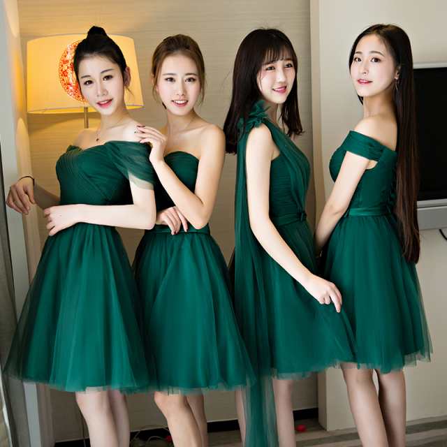 ドレス パーティー イベント 新品 緑 ミニドレス 美品 ディズニー 