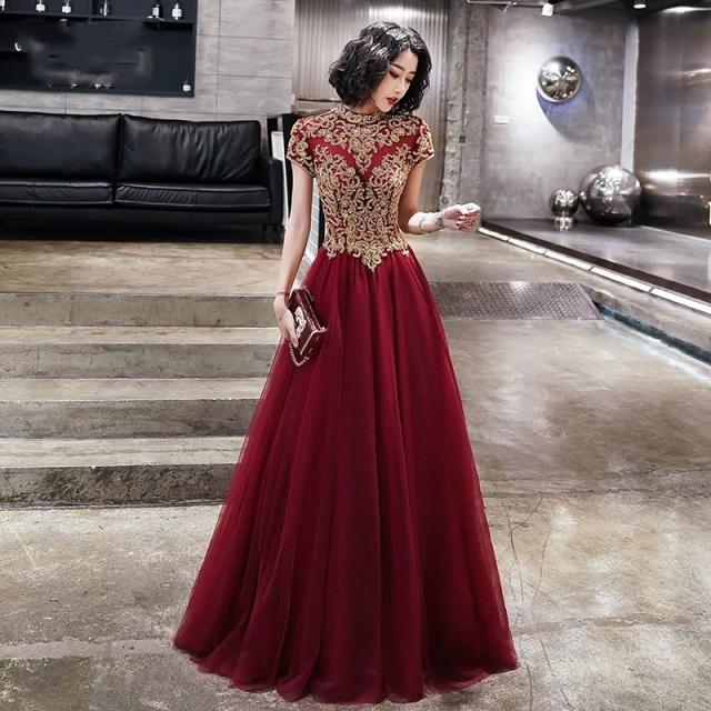 エレガント ロングドレス パーティドレス ナイトドレス ワンピ 半袖 長袖 Vネック 結婚式 二次会 舞台 発表会 撮影 オーダーサイズ可D162の通販は 12,305円