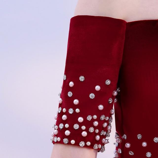 高品質 カラードレス ロングドレス パーティドレス ワンピ オフ