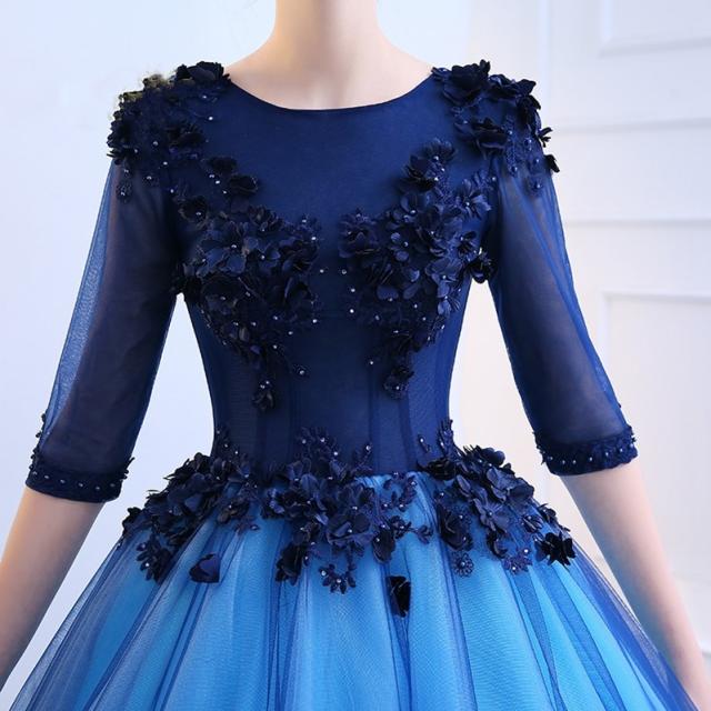 カラードレス　ブルードレス　ウェディング　パニエ付き カラードレス ブルードレス 結婚式 (パニエ付き） 約9号