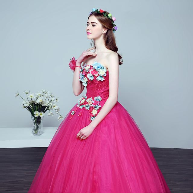 超可愛い カラードレス ロングドレス パーティドレス ワンピ ビスチェ 青 チュールスカート 二次会 発表会 演奏会 撮影 パニエ付 D031 超可愛い カラードレス ロングドレス パーティドレス ワンピ ビスチェ