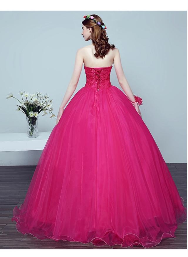 超可愛い カラードレス ロングドレス パーティドレス ワンピ ビスチェ