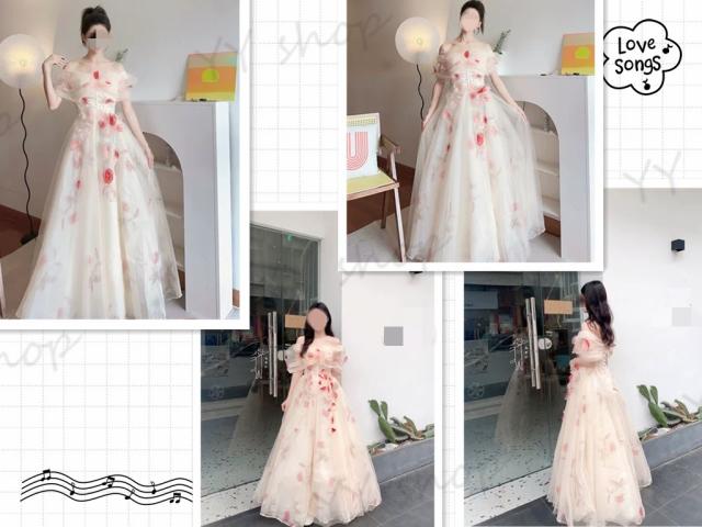 超可愛い パーティドレス ロングドレス ワンピ ナイトドレス チュールスカート オフショルダ S~3XL 結婚式 二次会 発表会 演奏会 D197 超可愛い パーティドレス ロングドレス ワンピ ナイトドレス チュール