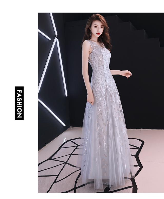 超売れ ロングドレス パーティドレス ワンピ ナイトドレス ノースリーブ Vネック グレー アイボリー 赤 黒 二次会 発表会 演奏会 D201 超売れ ロングドレス パーティドレス ワンピ ナイトドレス