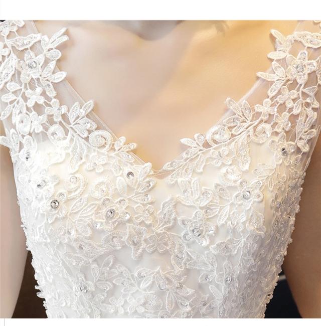 お得3点セット付 マタニティ ウェディングドレス Aライン 体型