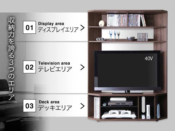 テレビ台 ハイタイプコーナーテレビボード Nova ノヴァ 32インチ 37