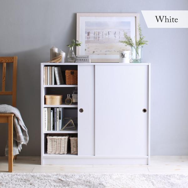 どんな場所にも置ける スマート 引き戸収納 幅90 奥行21 リビング収納 壁面収納 小物入れの通販はau Pay マーケット E バザール