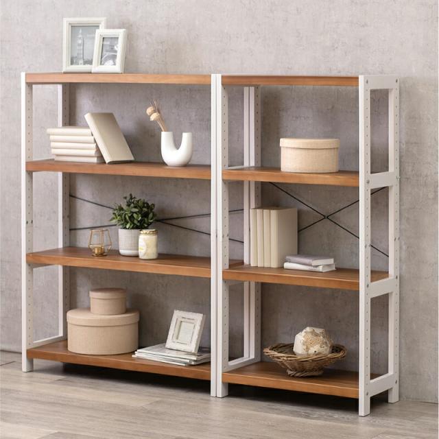 ラック-MCC-天然木 90×30×120cm Lブラウン