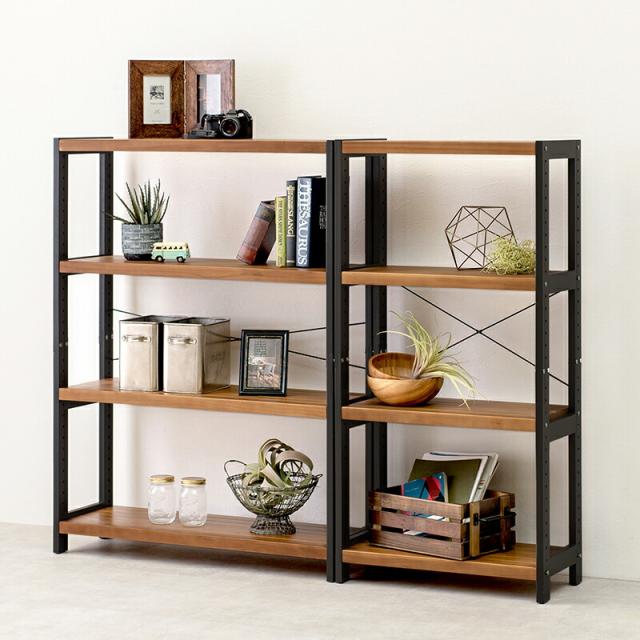 ラック-MCC-天然木 90×30×120cm Lブラウン