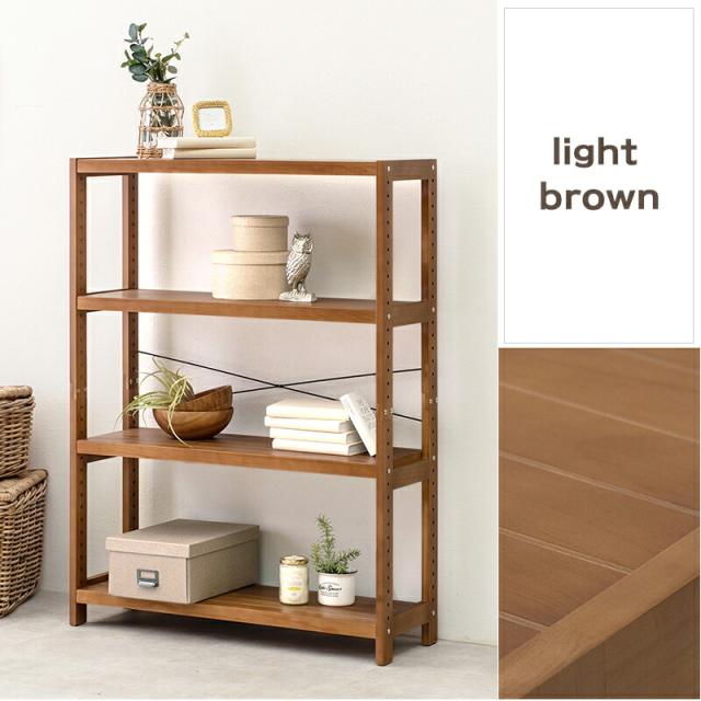 ラック-MCC-天然木 90×30×120cm Lブラウン