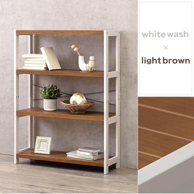 ラック-MCC-天然木 90×30×120cm Lブラウン