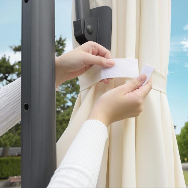 ガーデンパラソル パラソル 自立式 折りたたみ式 バンド付き ガーデン用パラソル アウトドアパラソル アウトドア用パラソル サンシェード 日除け テラス ビーチ キャンプ 庭 ベランダ アウトドア カフェ バルコニー 飲食店 テラス席 おしゃれ シンプル アイボリー グリーンの通販は