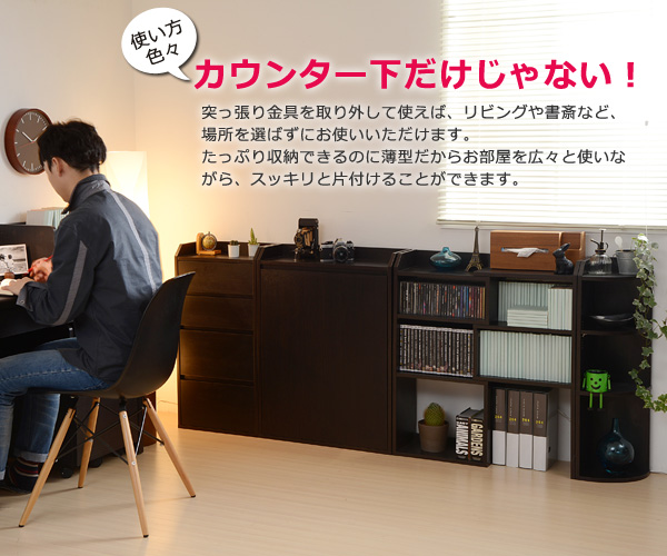 カウンター下収納 扉 幅60 家具 棚 キッチンカウンター 引き出し 収納 可動棚 突っ張り金具 耐水性 通販 楽天 家具 棚 キッチンカウンタの通販はau Pay マーケット E バザール
